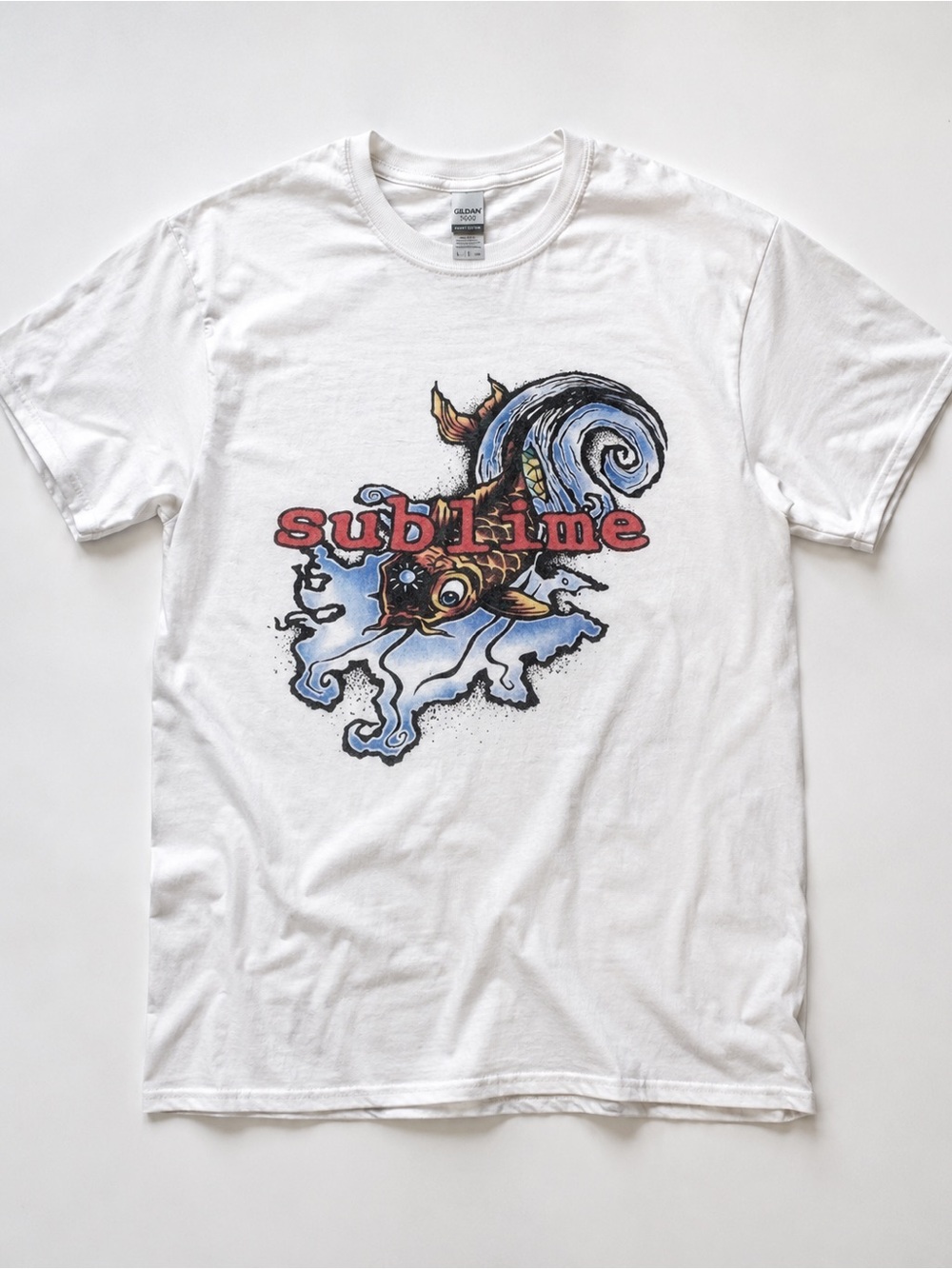 Gildan White Heavy Cotton Crewneck Tee